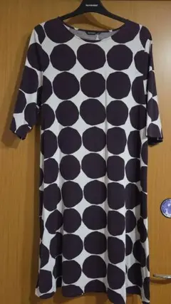 marimekko Kivet ホワイト&パープルワンピース Mサイズのサムネイル