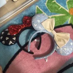 ディズニーハート型カチューシャ2点セット