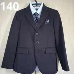 140 男の子　紺色フォーマルスーツセット、卒業式