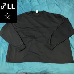 ☆ブラック 長袖カットソー LLサイズ