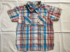 ブランシェス BRANSHES チェック半袖シャツ120