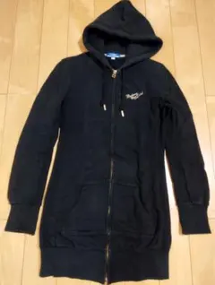 Burberry Blue Label ブラック ロングパーカー38