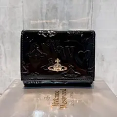 Vivienne Westwood 3つ折り財布 / エナメルブラック