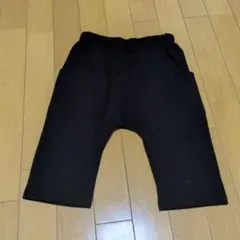 キッズハーフパンツ黒 130センチ ポケット付き　新品