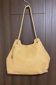 AIGNER アイグナー レザーハンドバッグ トートバッグ　ベージュ