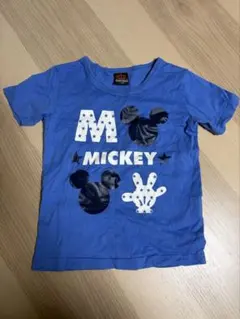 BABYDOLL ミッキー 半袖Tシャツ ブルー 100cmのサムネイル