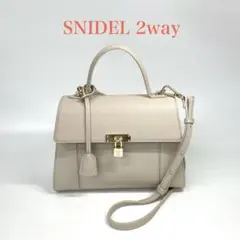 【TK】美品 SNIDEL ロールカバーパッドロックバッグ 2way ピンク系のサムネイル