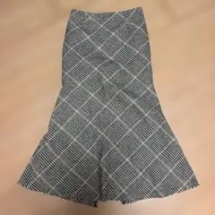 fifthフレアマーメイドロングスカートチェック柄