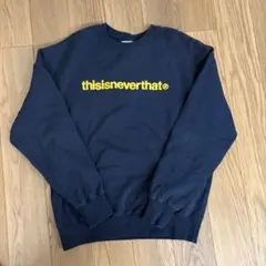 thisisneverthat クルーネック スウェット ネイビー M - メルカリ