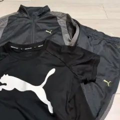 プーマ トラックスーツ ジャージ上下　グレー系 160 オマケTシャツ付
