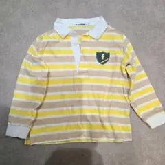 familiar ファミリア　ストライプ　ボーダー　長袖　ポロシャツ 100