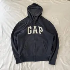 00s OLD GAP ギャップ ジップパーカー フェード紺色archive