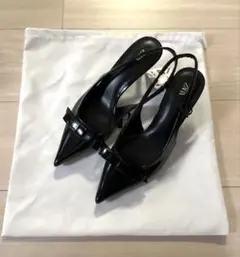 【新品未使用】ZARA♡リボンミュール