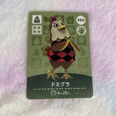どうぶつの森 amiiboカード　ドミグラ　250