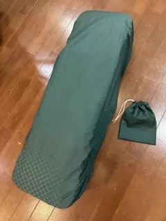 쓰리 라인 레인 코트 격자 무늬 패턴