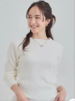 SHOO・LA・RUE ホワイトニット 長袖