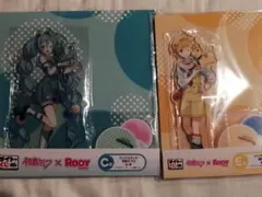 タイトーくじ 初音ミク×RODY C賞 初音ミク　E賞 鏡音レンクリアスタンド