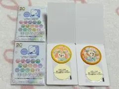ダッフィー＆フレンズ 20周年 カラフルハピネス クッキーアン ワッペン 2個