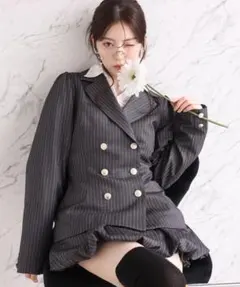 NICE CLAUP テーラードジャケット、スカート、ブラウス　3点セット