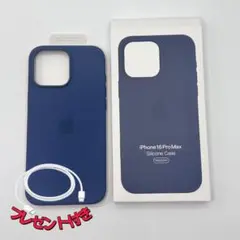 新品-純正互換品-iPhone16promax シリコンケース デニム