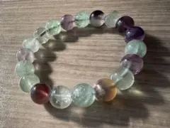 天然石　ブレスレット　フローライト