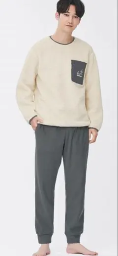 ポケモン×GUコラボ　パジャマ　ボア　上下セット　ピカチュウ　Sサイズ