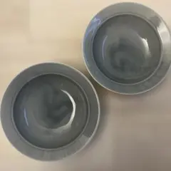 イイボシユミコ　porcelain スープ　2枚　ブルーグレーのサムネイル