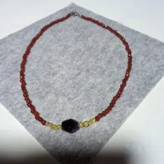ハンドメイド　ネックレス　天然石