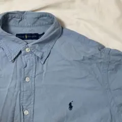 RALPH LAUREN ラルフローレン　シャツ　古着　スカイブルー　Lサイズ