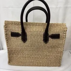 ✨極美品✨キタムラ　かごバッグ　トートバッグ　ロゴ刺繍　大容量 ✨極美品✨キタムラ かごバッグ トートバッグ ロゴ刺繍 大容量 - メルカリ