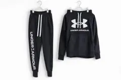 UNDER ARMOUR ブラック フーディー パンツセット