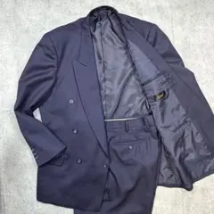 スーツセットアップ ダブルブレスト 古着 90s 6B1 フォーマル 通勤 Lのサムネイル