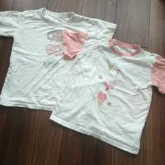 120 プリント Tシャツ 2枚セット