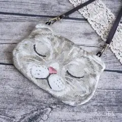 猫スマホショルダーバッグ*スコティッシュフォールド