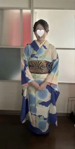藤娘きぬたや　総絞り振袖　（袋帯）のサムネイル
