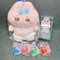 新品 6点 おぱんちゅうさぎ ぬいぐるみ キーホルダー 瓶 まとめ売り