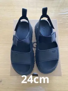 UGG サンダル GOLDEN GLOW BLK 24cm EU38 US7