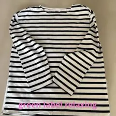 green label relaxing ストライプ長袖Tシャツ