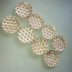 ミニザル　竹ざる　小物入れ8個セット