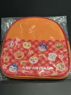 【新品未開封】アンパンマン リュックサック チェック　バッグ　キッズ　ベビー