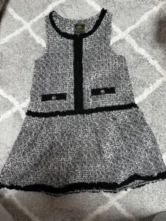 ノースリーブツイードワンピース 110サイズ