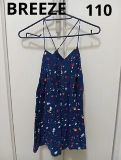 BREEZE　花柄ワンピース 110 ネイビー