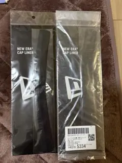 NEW ERAキャップ&ハットライナーロング（抗菌・消臭）ブラック　2個セット