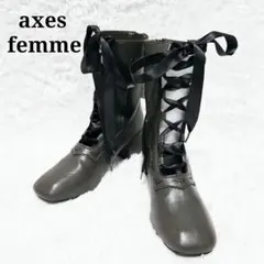 未使用タグ付き axes femme レースアップブーツ 箱付きのサムネイル