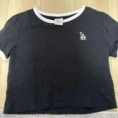 LAロゴ 半袖Tシャツ Mサイズ 黒