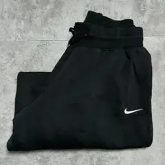NIKE スウェットパンツ ブラック スウォッシュロゴ 刺繍ロゴ L
