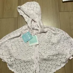 べべ　ピンク ベビーポンチョ