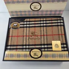【未使用】Burberrys' 高級純毛毛布 西川産業㈱ 日本製