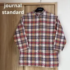 journal standard マドラスチェック　スタンドカラーシャツ