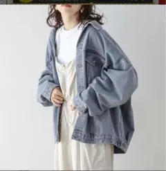ラジエム　ライトブルー オーバーサイズ デニムジャケット